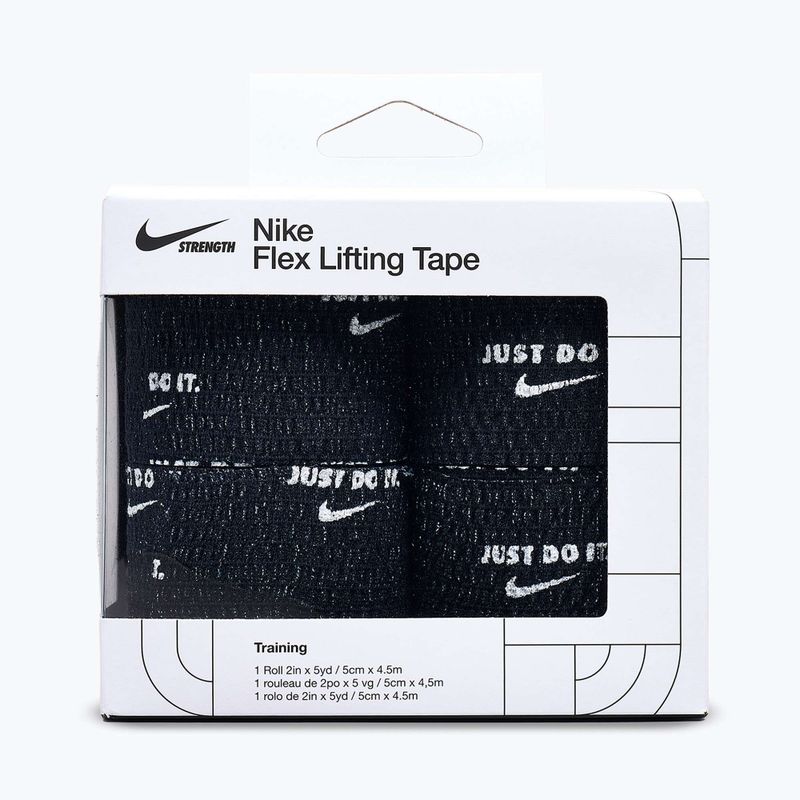 Kohéziós rugalmas kötés Nike Strenght Flex Lifting Tape black/white 2