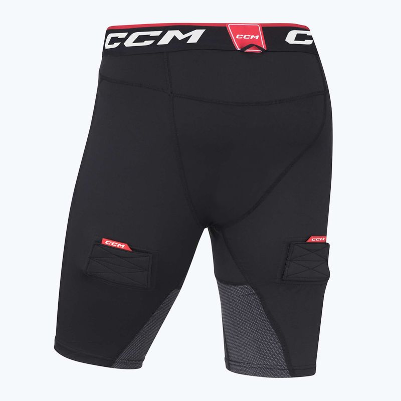 Férfi CCM Ribano Compresion SR hoki rövidnadrág  fekete 2