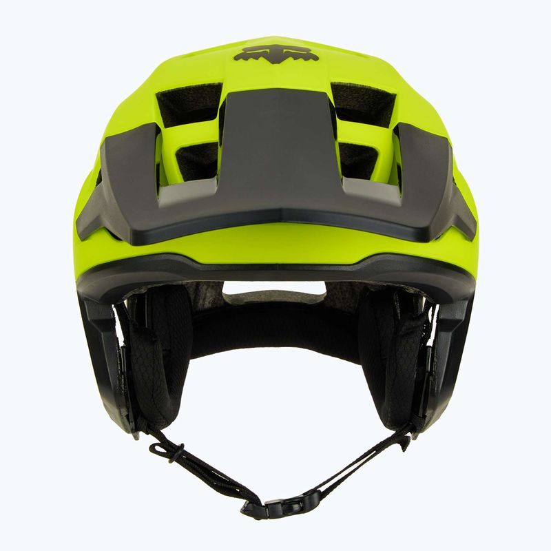 Fox Racing Dropframe kerékpáros sisak fluoreszkáló sárga 2