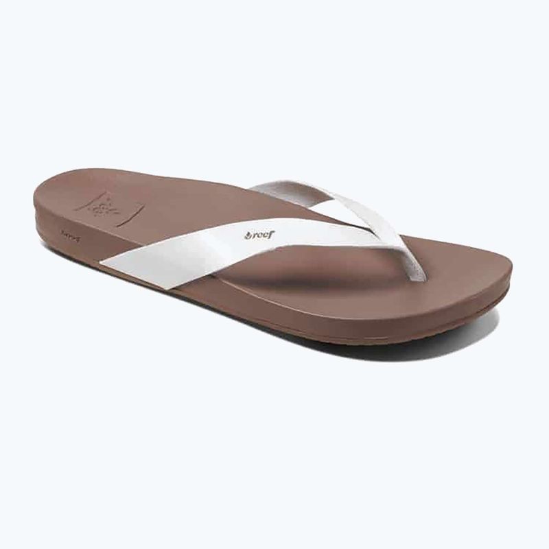 Női REEF Cushion Cloud flip flop fehér és barna RF0A3FDSCLD 9