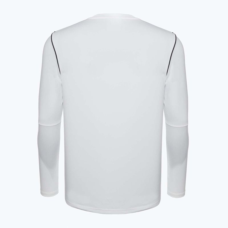 Férfi Nike Dri-FIT Park 20 Crew fehér/fekete/fekete hosszú ujjú labdarúgó cipő 2