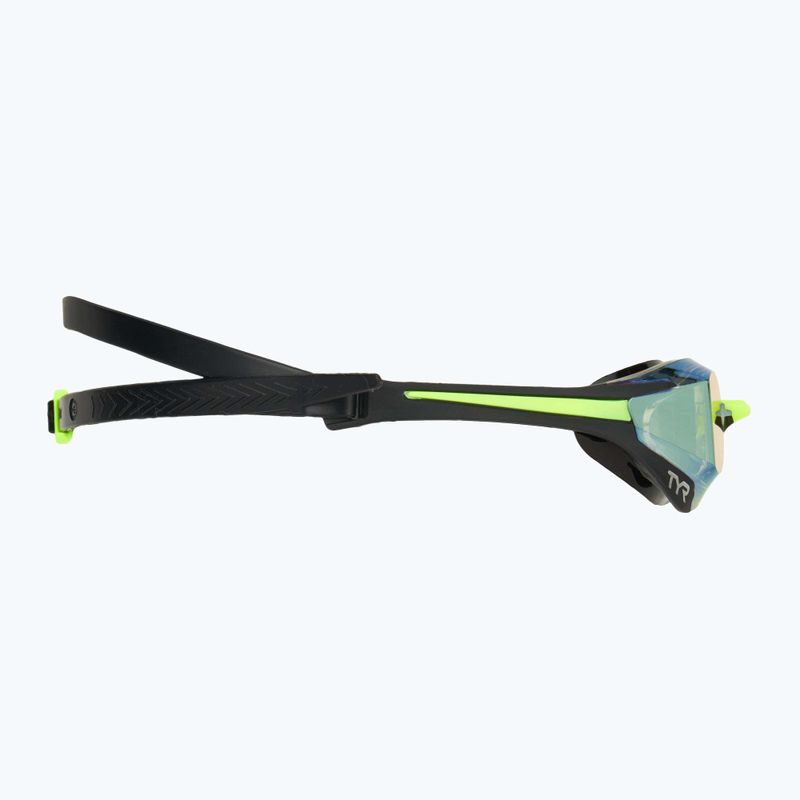 TYR Tracer-X Elite Racing tükrös fekete/lime úszószemüveg 3