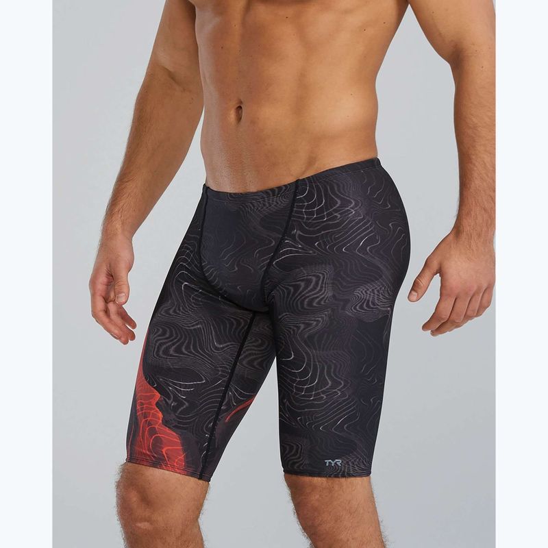 Férfi úszás jammers Tyr Durafast Elite Firestorm fémes tüzet 3