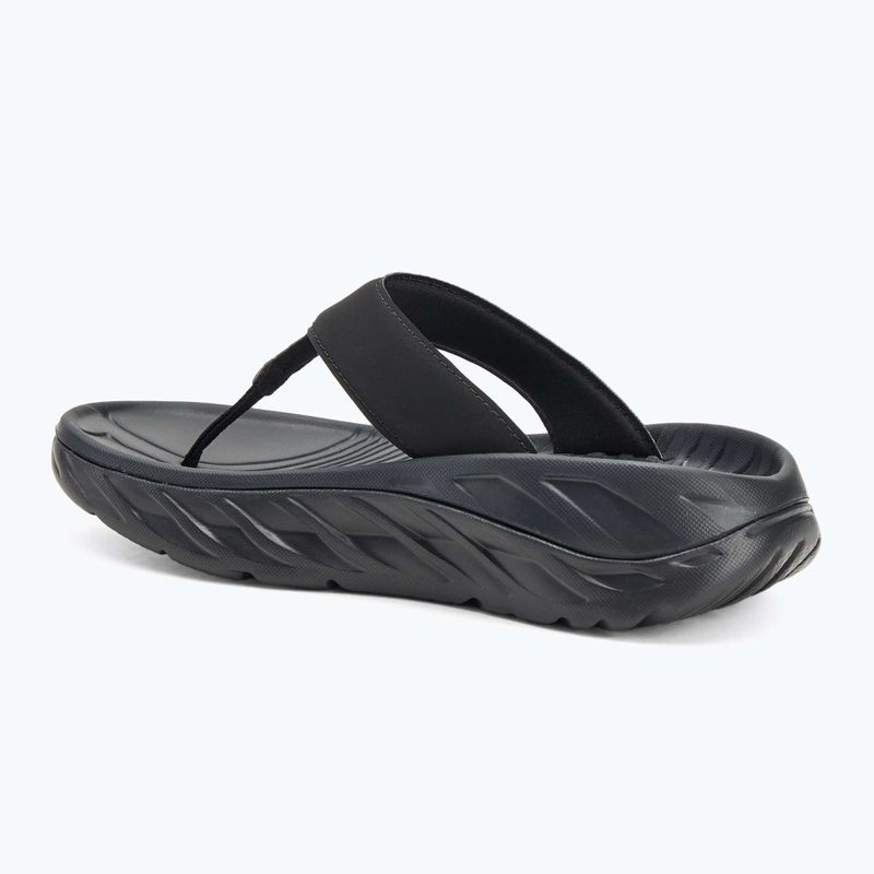 Női HOKA Ora Recovery Flip Flops fekete/sötét sirály szürke 3
