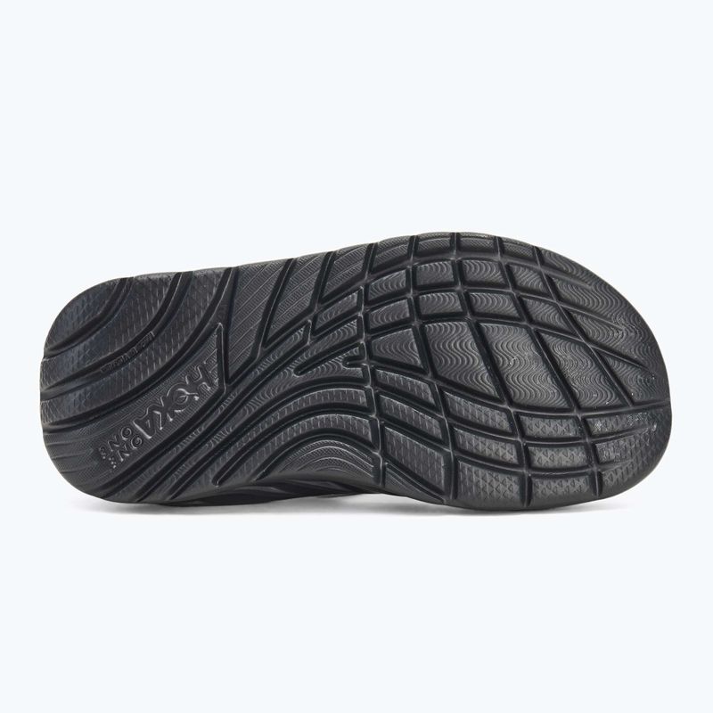 Női HOKA Ora Recovery Flip Flops fekete/sötét sirály szürke 4