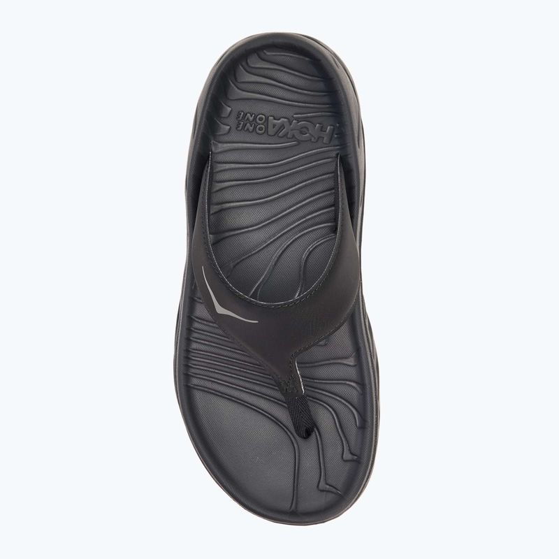 Női HOKA Ora Recovery Flip Flops fekete/sötét sirály szürke 5