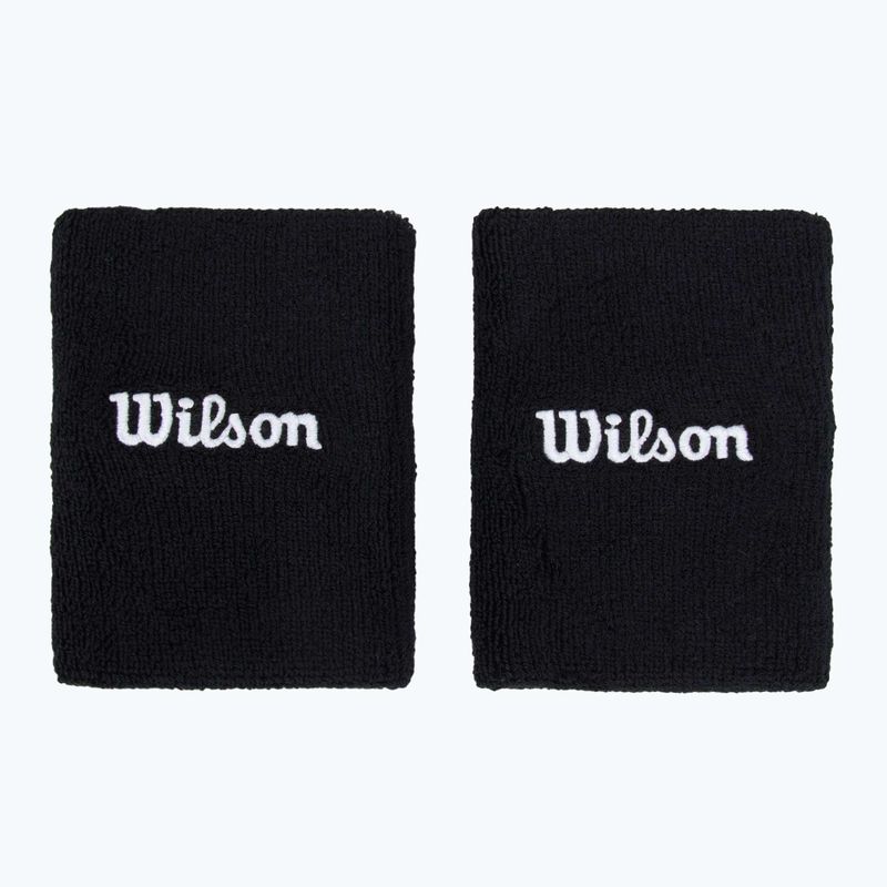 Wilson széles frottír csuklópánt 2 db fekete. 2