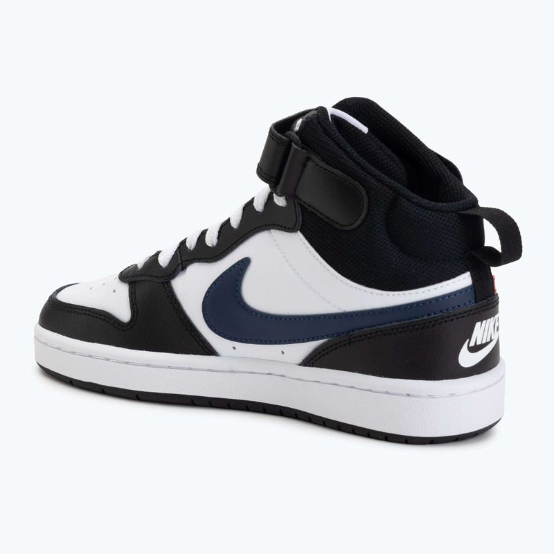 Nike Court Borough Mid cipő 2 white/white/black/university red 3