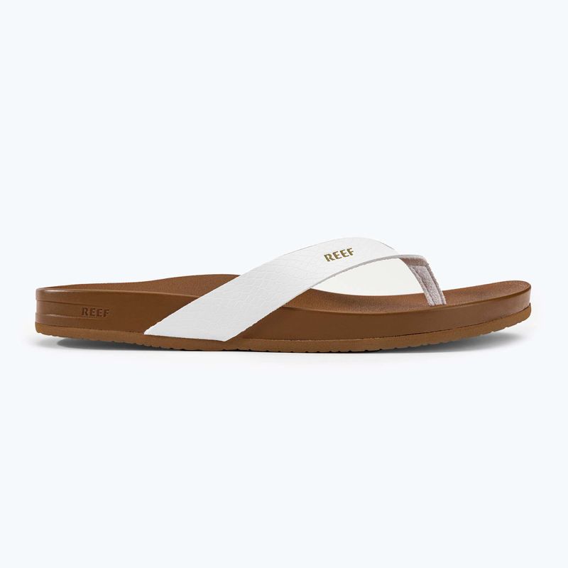 Női REEF Cushion Cloud flip flop fehér és barna RF0A3FDSCLD 2