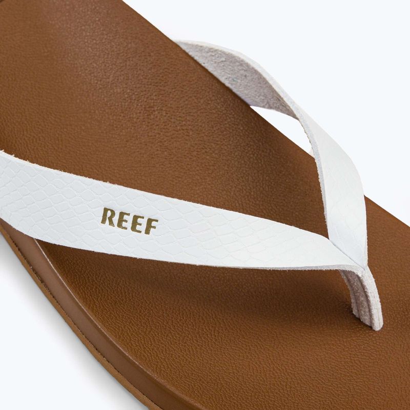 Női REEF Cushion Cloud flip flop fehér és barna RF0A3FDSCLD 7