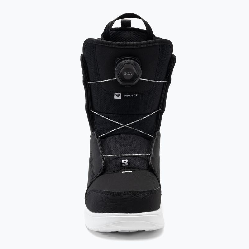 Gyermek snowboard csizma Salomon Project Boa fekete L41681700 3