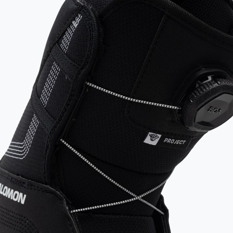 Gyermek snowboard csizma Salomon Project Boa fekete L41681700 7