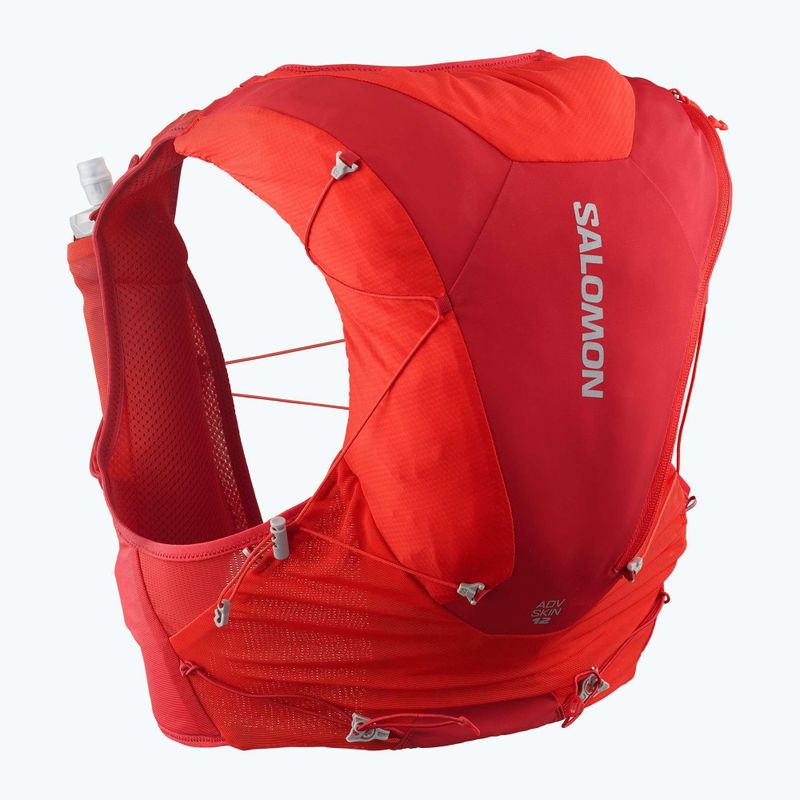 Salomon futó mellény ADV SKIN 12 Set flame scarlet/haude red 2