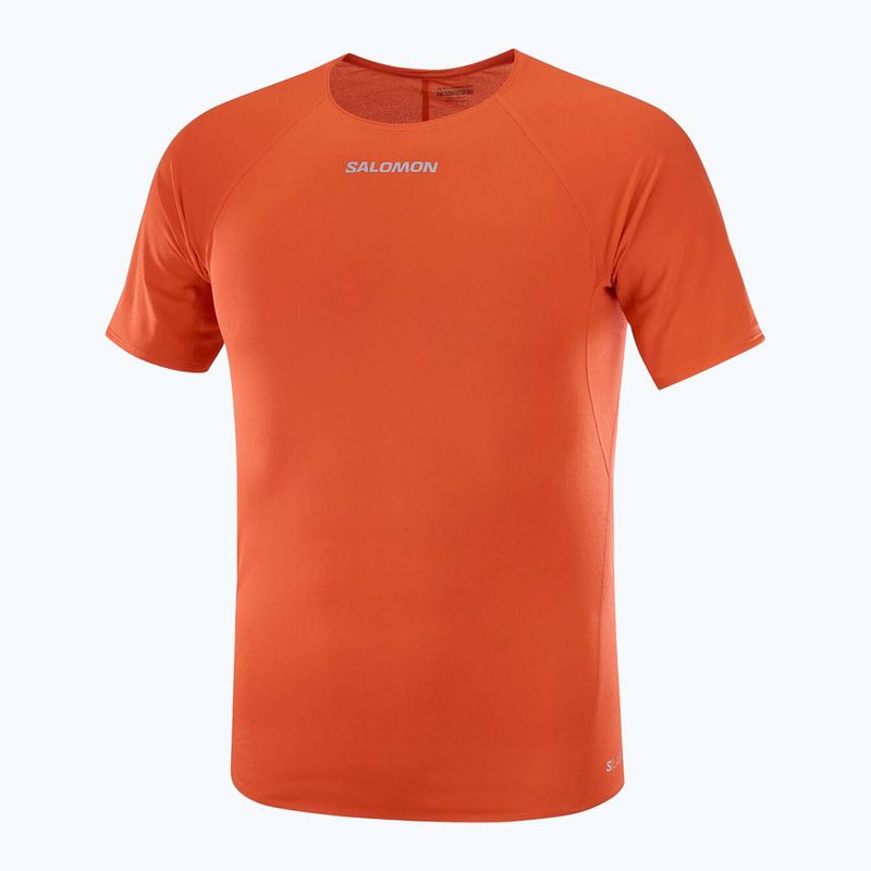 Férfi Salomon S/Lab Speed Tee futópóló piros színű 4