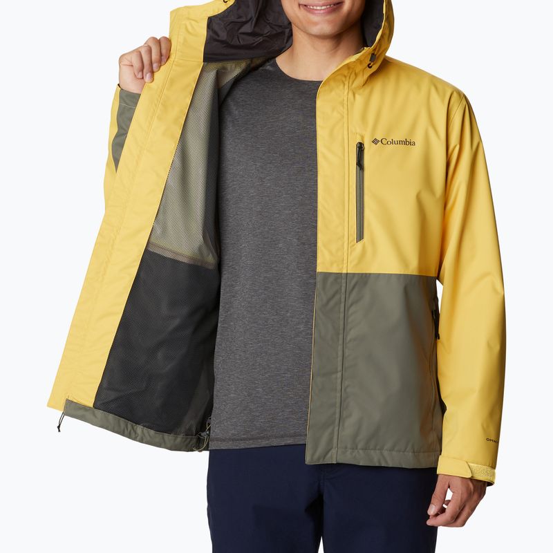 Columbia férfi Hikebound esőkabát sárga-zöld 1988621 4