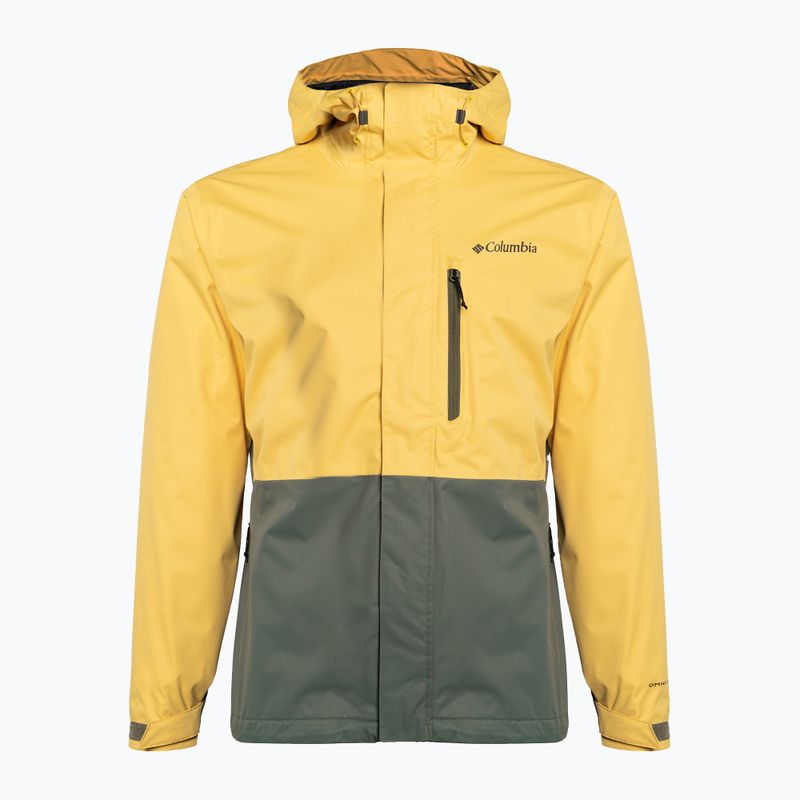 Columbia férfi Hikebound esőkabát sárga-zöld 1988621 6