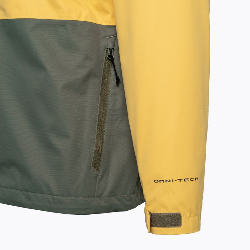 Columbia férfi Hikebound esőkabát sárga-zöld 1988621 9