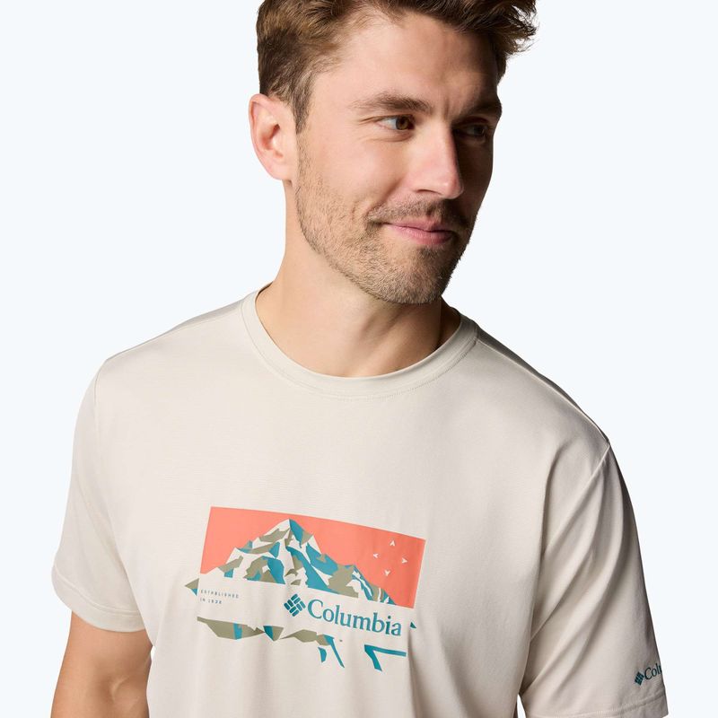 Columbia Ice Lake II SS Férfi póló sötét kő/csúcs irányba 5