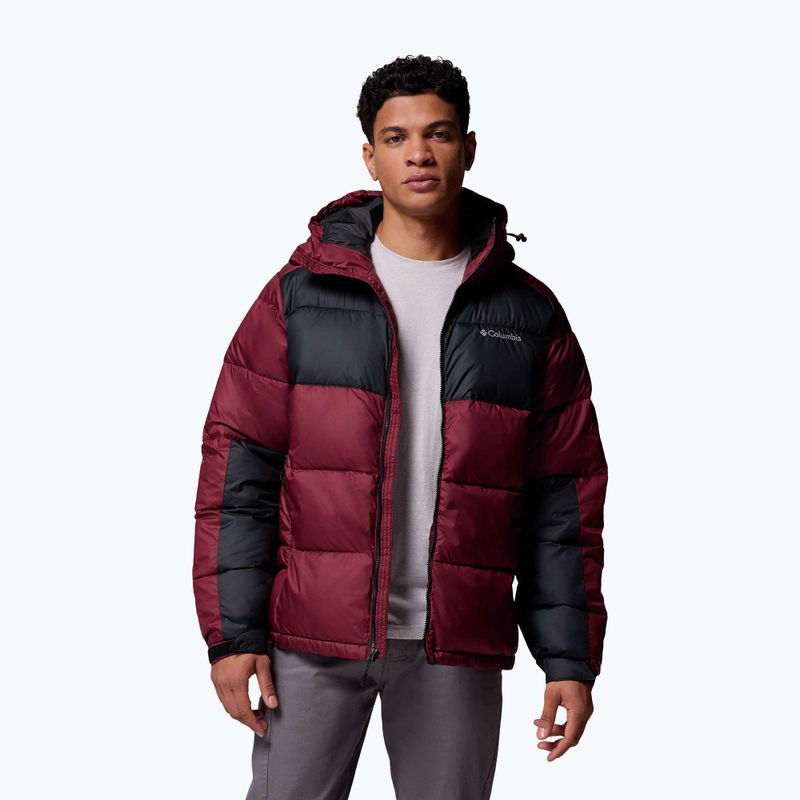 Férfi bélelt dzseki Columbia Pike Lake II Hooded rich wine/black 5