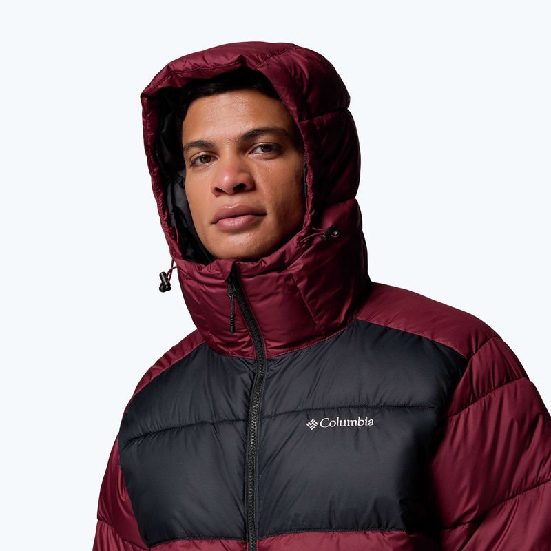 Férfi bélelt dzseki Columbia Pike Lake II Hooded rich wine/black 6