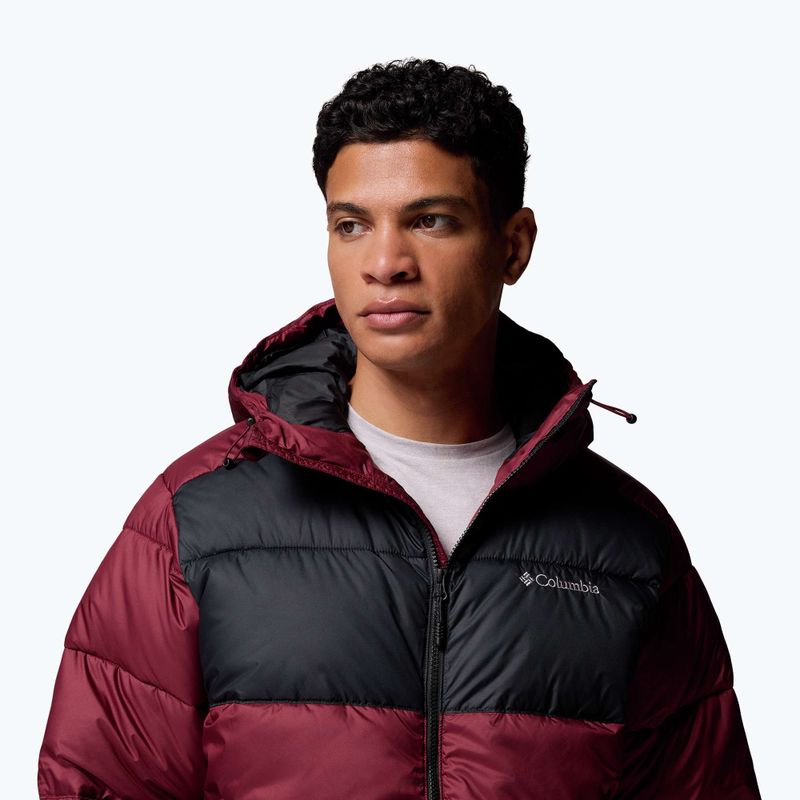 Férfi bélelt dzseki Columbia Pike Lake II Hooded rich wine/black 7