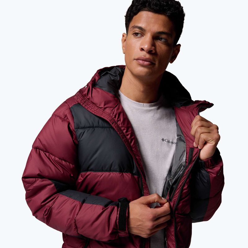 Férfi bélelt dzseki Columbia Pike Lake II Hooded rich wine/black 8