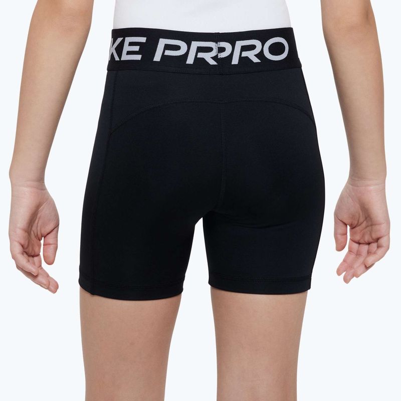 Gyerek rövidnadrág Nike Pro Dri-Fit 5" carbon black/white 4