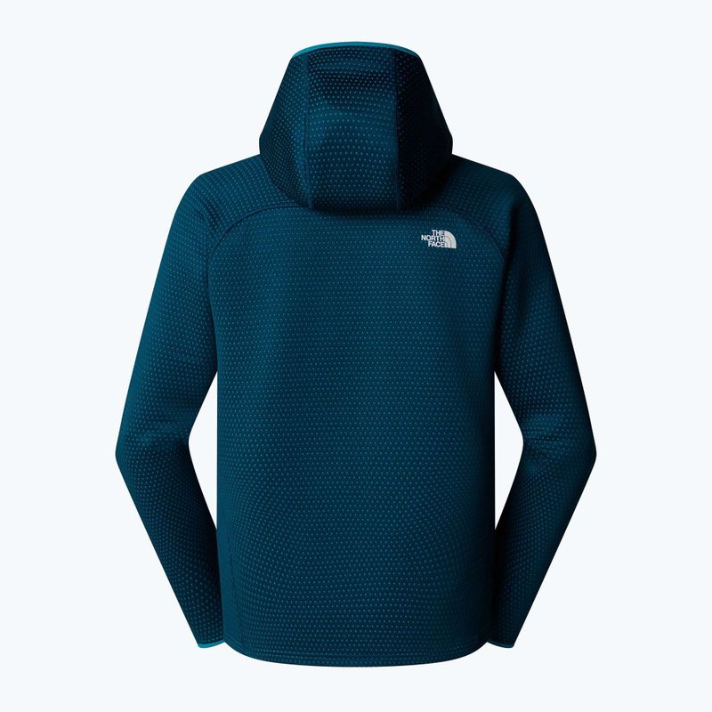Férfi trekking pulóver The North Face Vertical Thermal FZ Hoodie éjfekete benzin 5