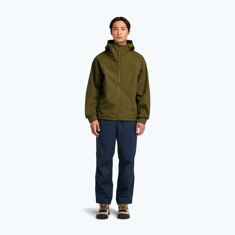 Férfi kabát Timberland Softshell Hooded dark olive 2