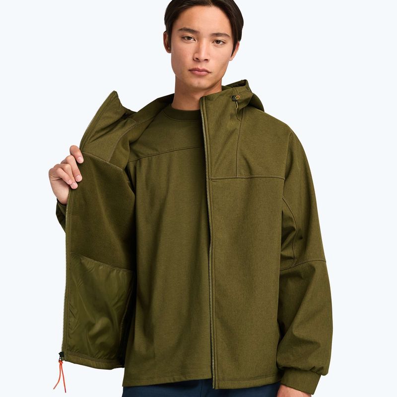 Férfi kabát Timberland Softshell Hooded dark olive 4