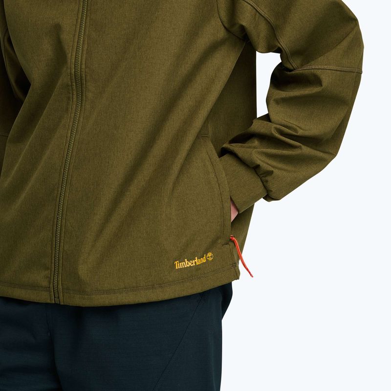 Férfi kabát Timberland Softshell Hooded dark olive 5