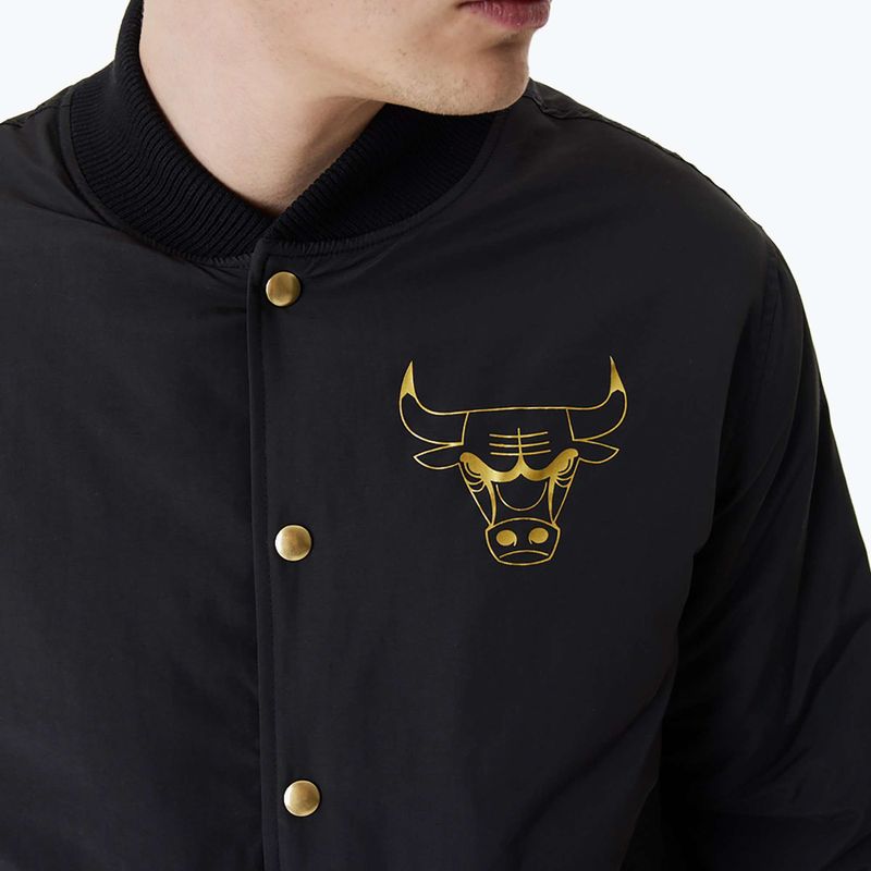 Férfi New Era NBA Script BP Bomber Chicago Bulls dzseki fekete 3