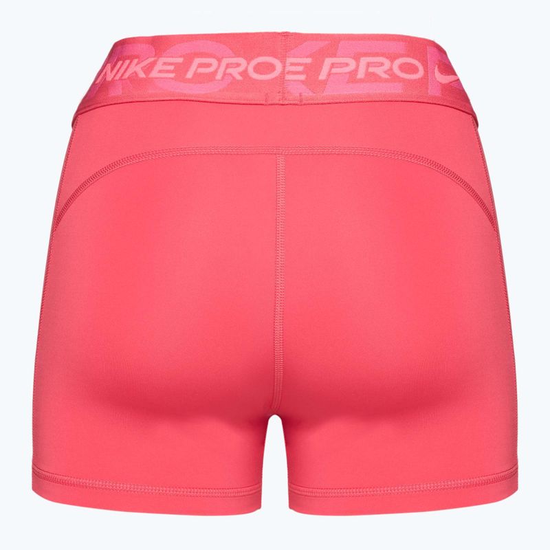Női sportnadrág Nike Pro Mid Rise 3" aster pink/pinksicle/hot punch/white 2