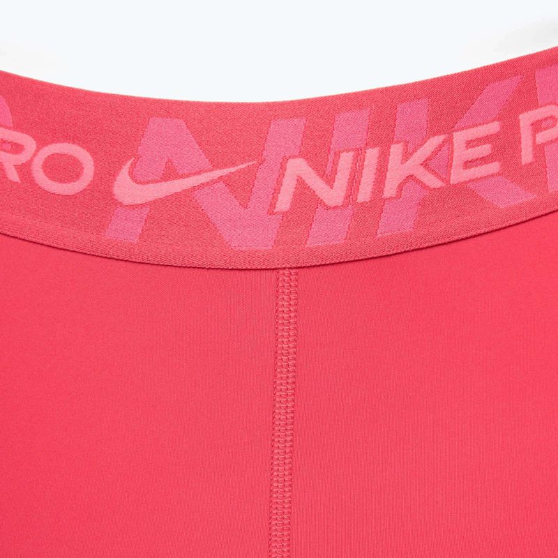 Női sportnadrág Nike Pro Mid Rise 3" aster pink/pinksicle/hot punch/white 3