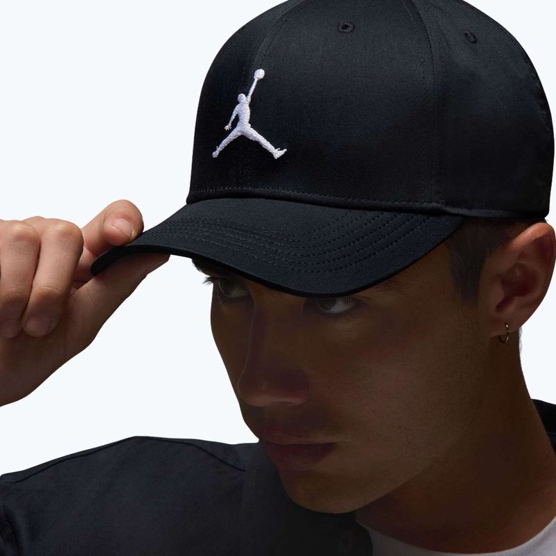 Jordan Rise Structured baseballsapka Curved-Bill fekete/fehér 7