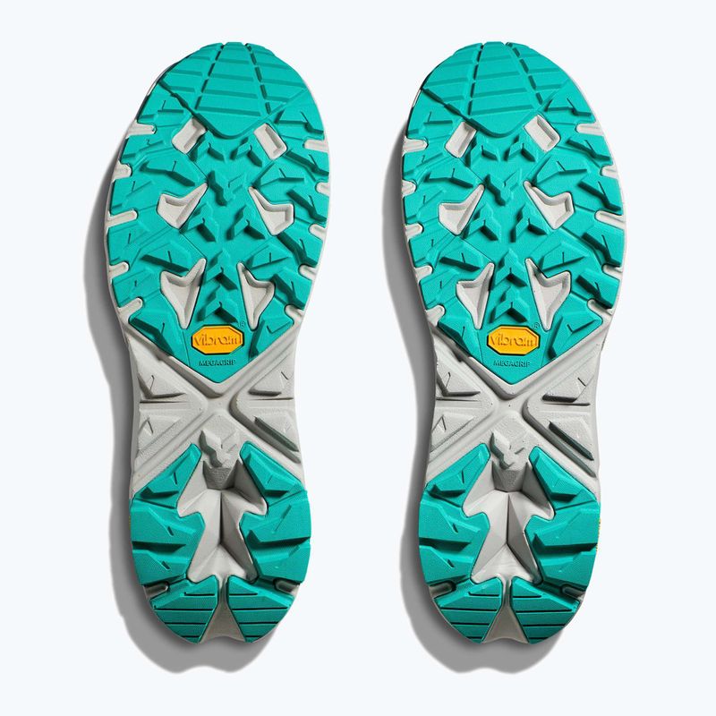 Férfi túrabakancs HOKA Trail Code GTX galaktikus szürke/elektromos aqua 13
