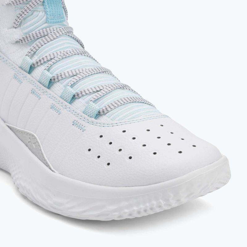 Under Armour CURRY 4 FLOTRO kosárlabda cipő fehér/stream/metál ezüst 7