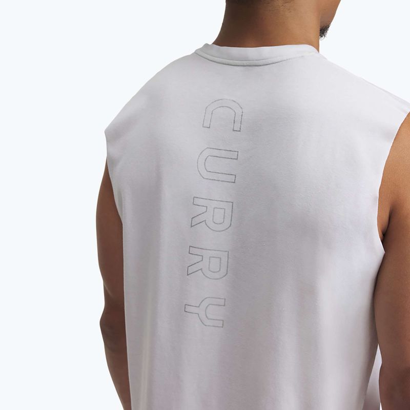 Under Armour Curry férfi kosárlabda póló fehér/fekete 3