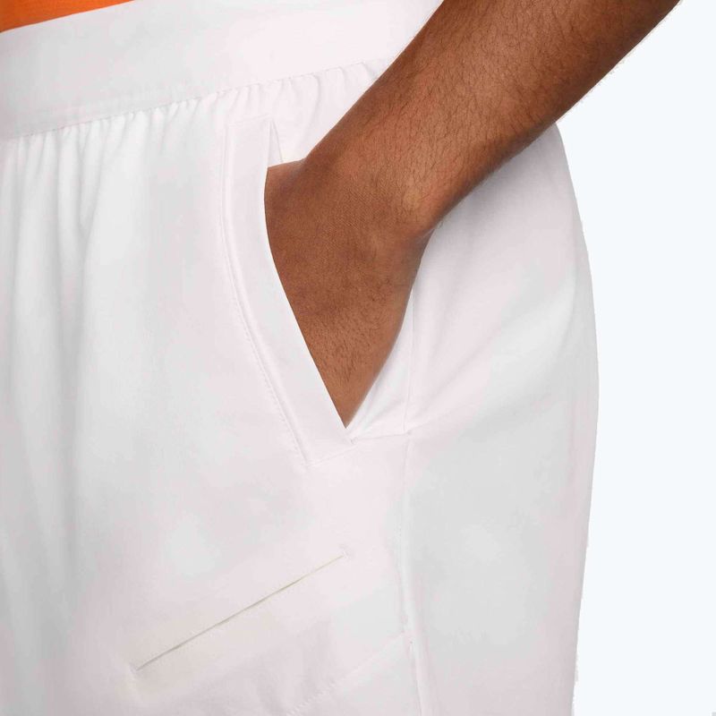 Férfi tenisz rövidnadrág Nike Court Dri-Fit Advantage 6" white/black 5