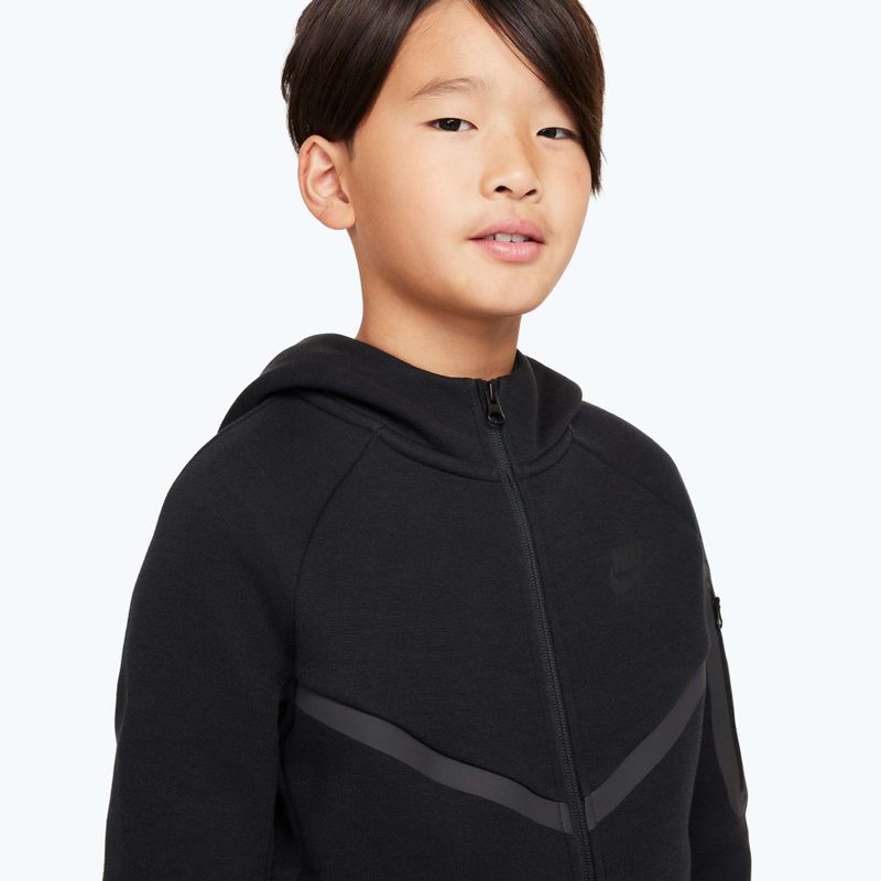 Gyerekpulóver Nike Sportswear Tech Fleece Full Zip black/black/black 4