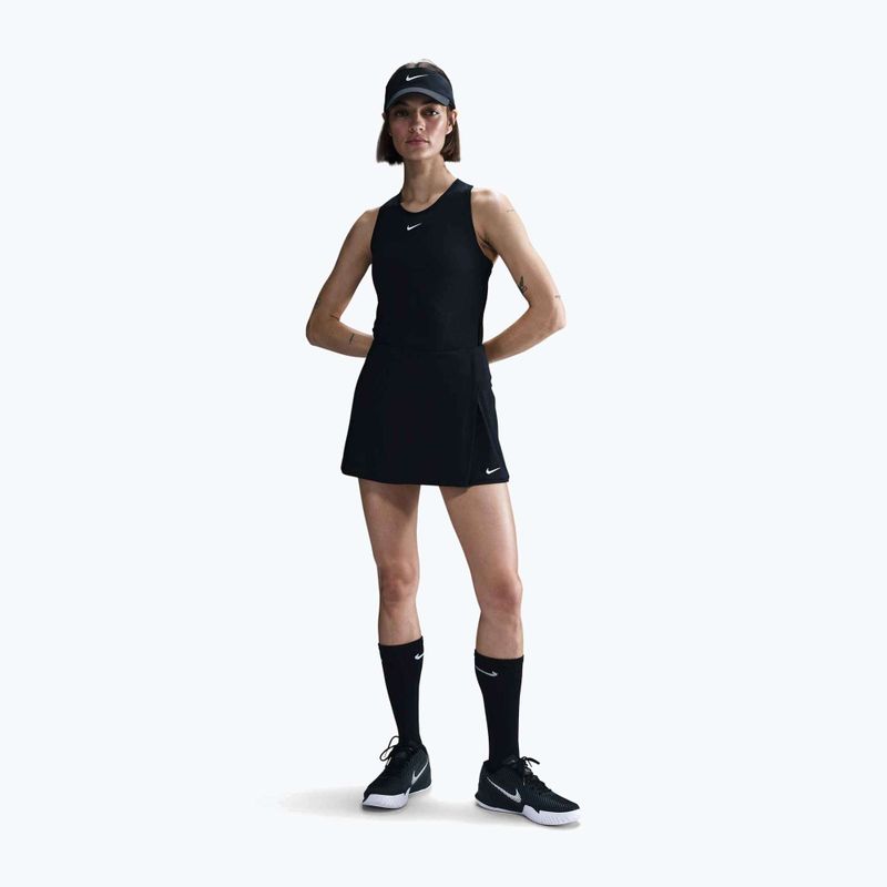 Teniszszoknya Nike Victory Dri-Fit Straight Black/White 2
