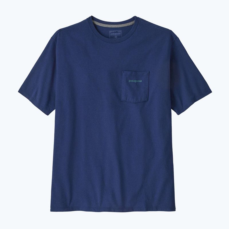 Férfi Patagonia Boardshort Logo Pocket póló Responsibili clement blue 4