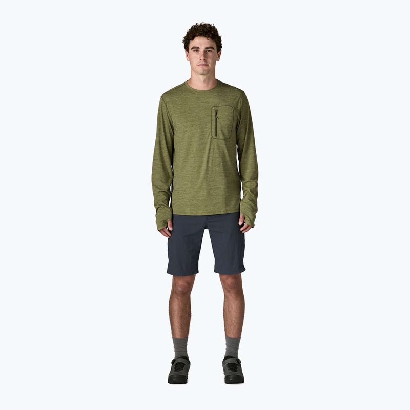 Férfi hosszú ujjú póló Patagonia Capilene Cool Sun caper green/buckhorn green x-dye 2