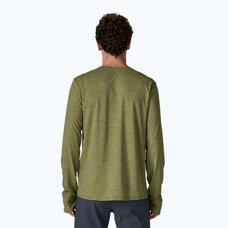 Férfi hosszú ujjú póló Patagonia Capilene Cool Sun caper green/buckhorn green x-dye 3