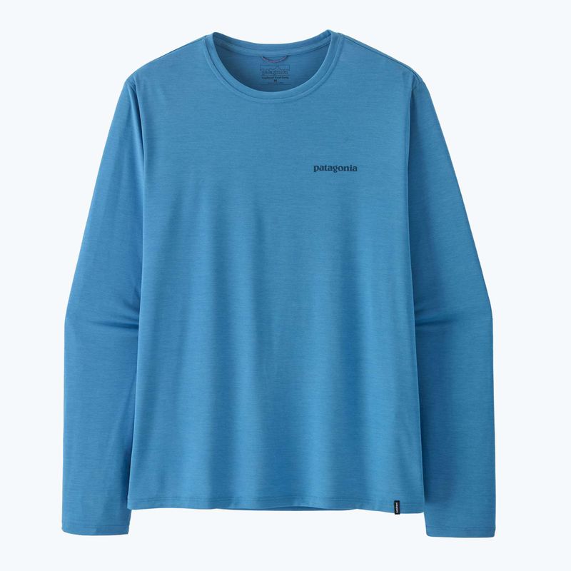 Férfi hosszú ujjú póló Patagonia Capilene Cool Daily - Boardshort Logo shore blue/light shore blue x-dye 6
