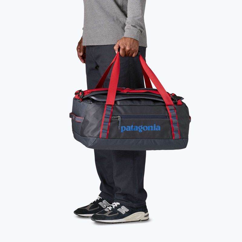 Patagonia Black Hole Duffel utazótáska 40 l smulder blue/amanita red 4