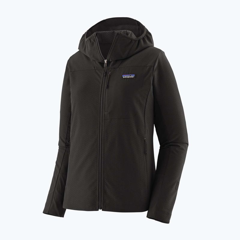 Női softshell dzseki  Patagonia R1 CrossStrata Hoody black 5