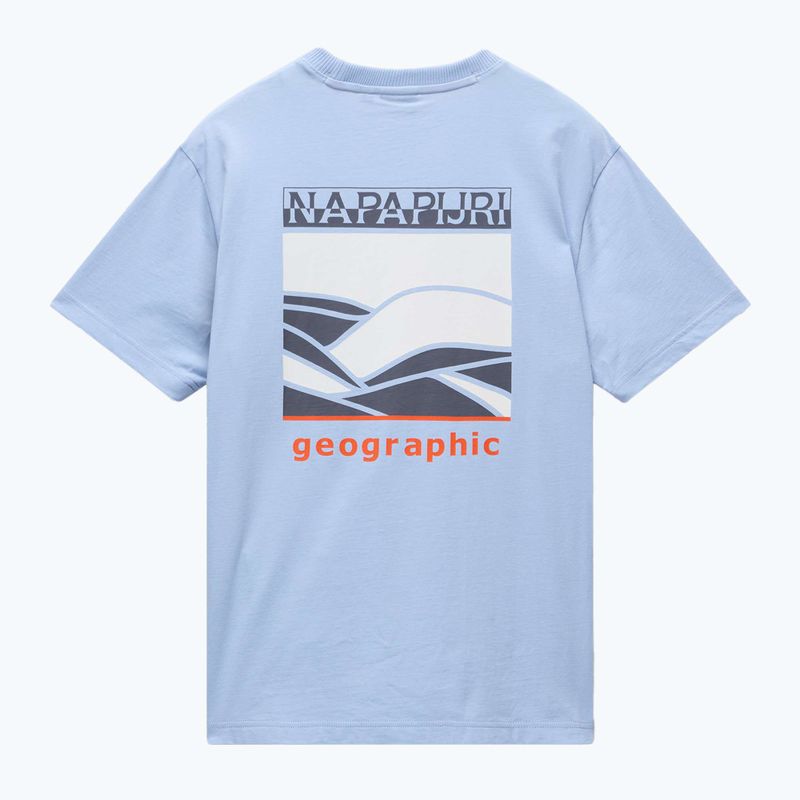 Férfi Napapijri S-Sovana puha chambray póló I83 6