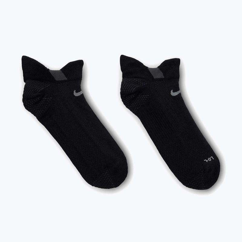 Zokni Nike Running Lightweight No-Show black/dark smoke grey/smoke grey 3
