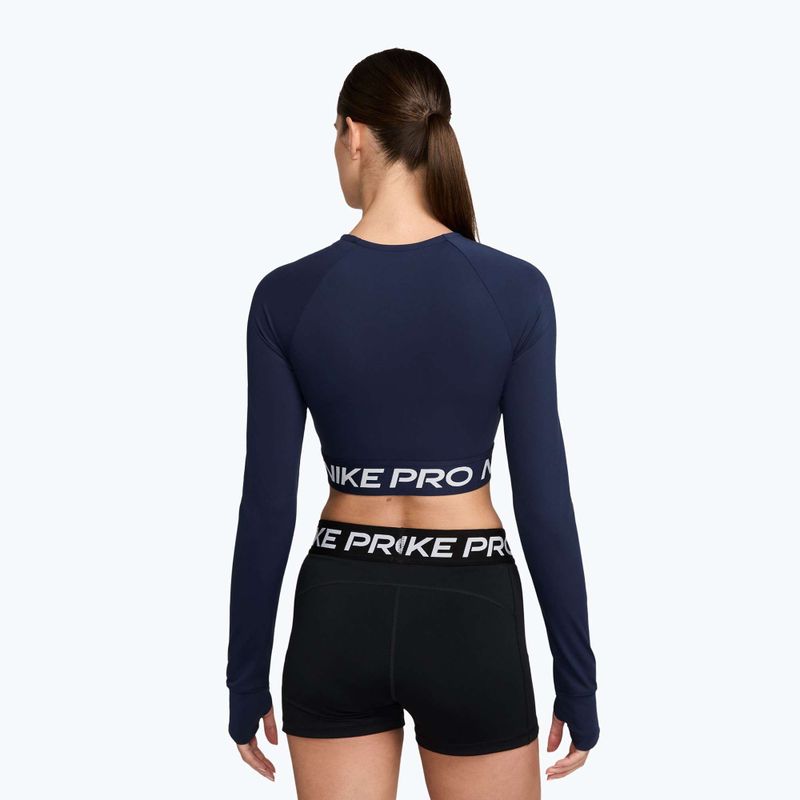 Női hosszú ujjú edzőfelső Nike Pro 365 Dri-Fit midnight navy/white 2